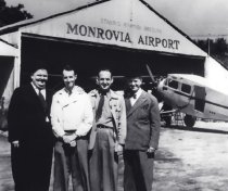 Laurel and Hardy with Al Blackburn and Bud Hanser